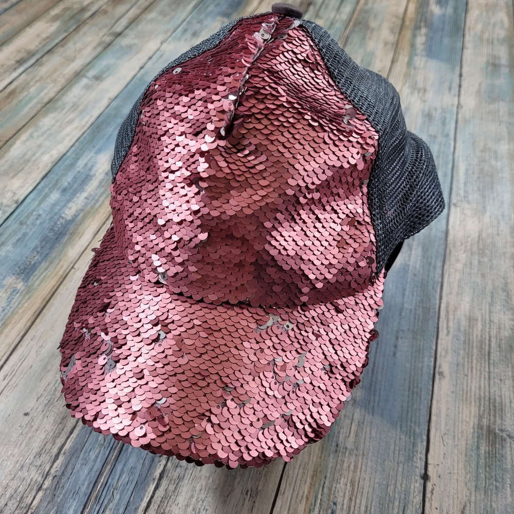 C.C. Reversible Sequins Cap! - image 1